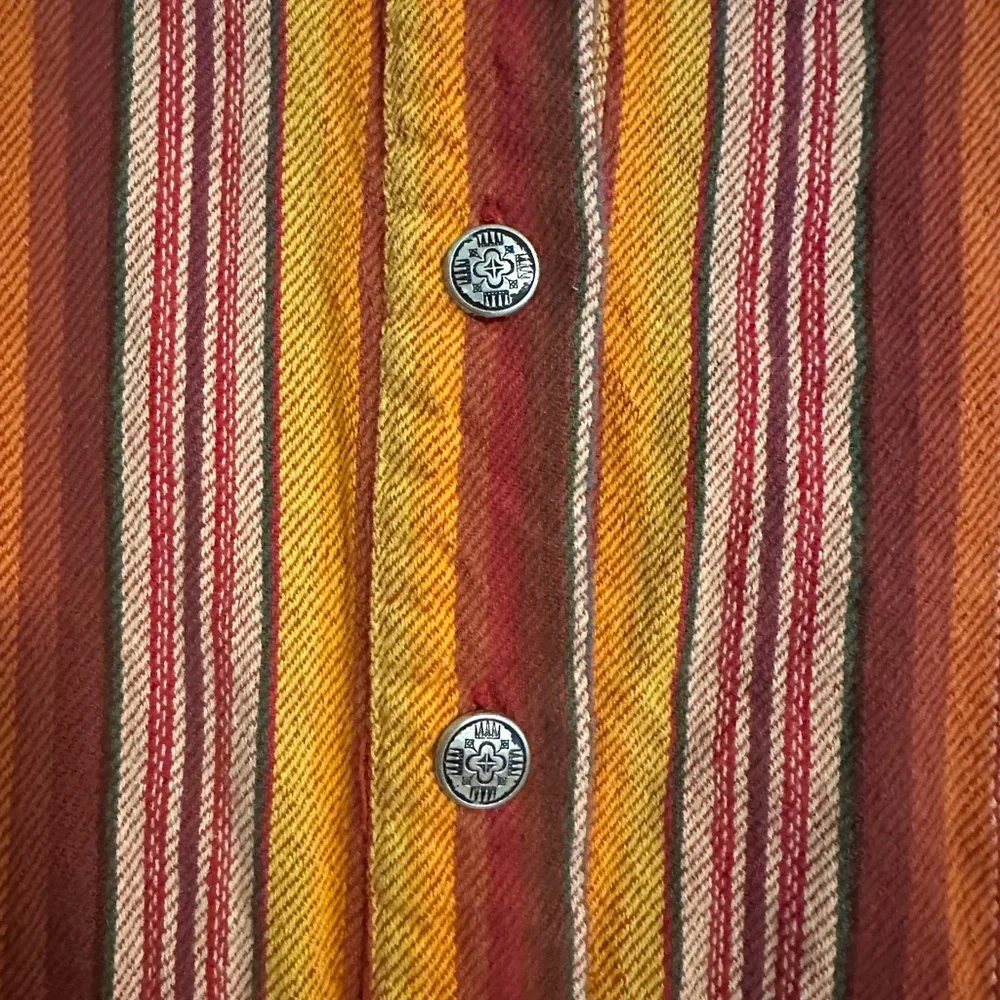 Lucky & Blessed Shirt Womens 2XL Multicolor Stripe Tunic Dress Boho Western - Picture 4 of 5